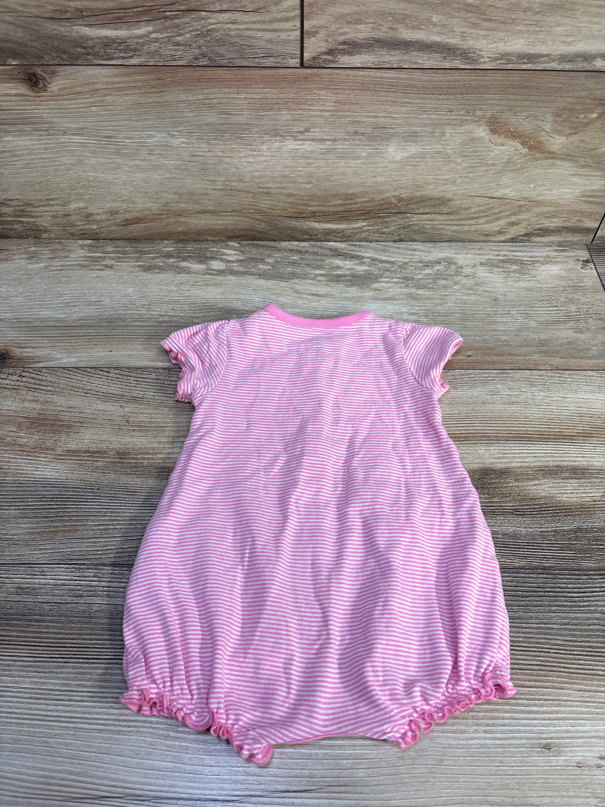 Simple Joys Striped Shortie Romper Pink sz 3-6m