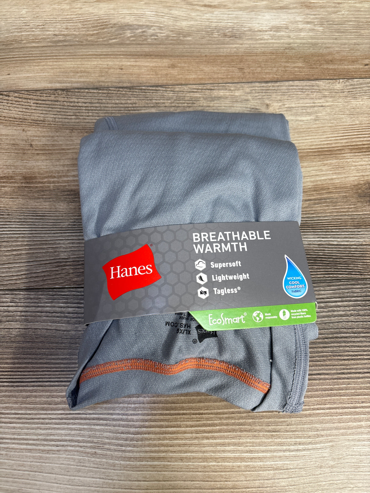 NEW Hanes Boys Tagless Crew & Pant Set Grey Sz XL (18-20)