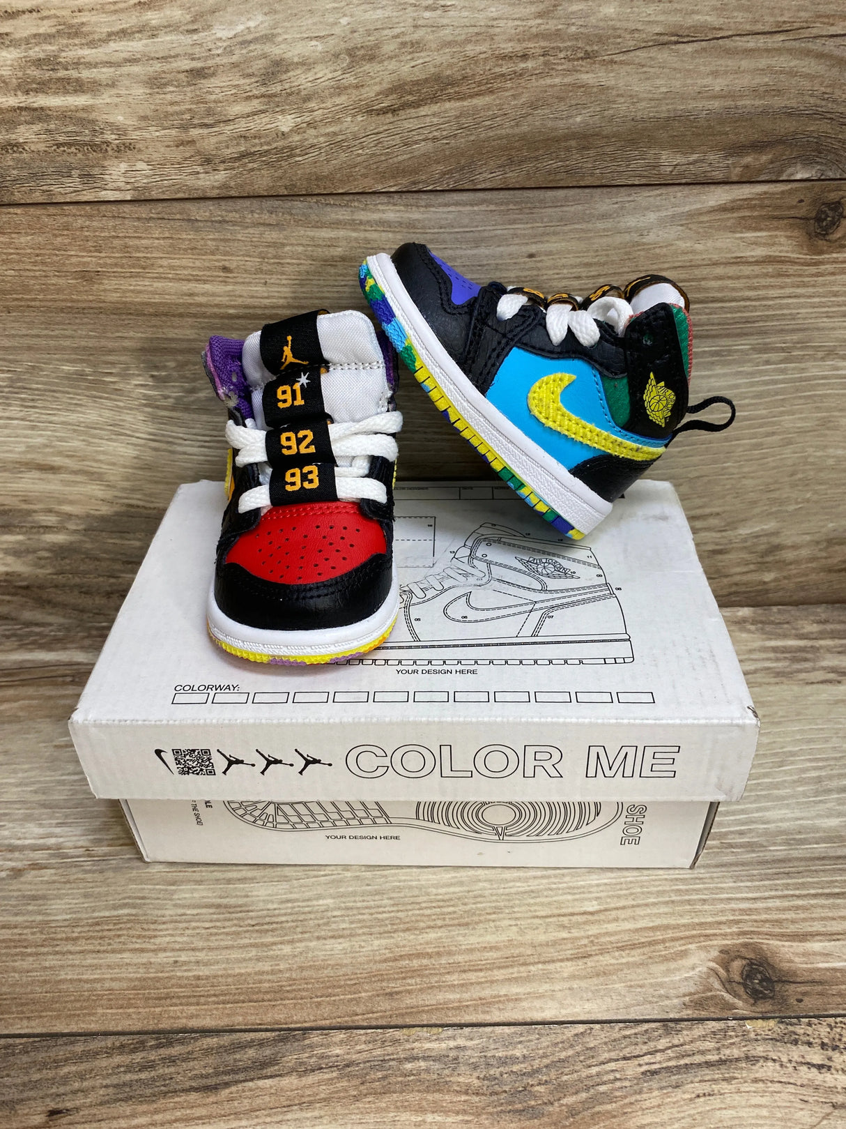 Air Jordan 1 Mid SS TD 'Championships' Sneakers sz 2c