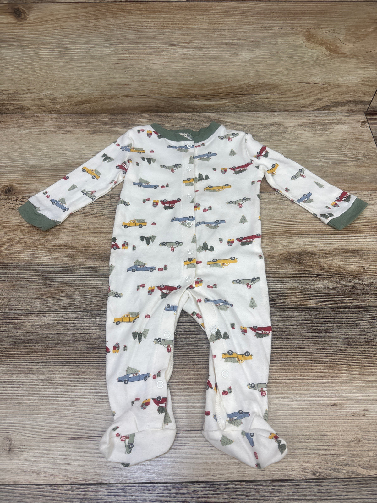Chick Pea Organic Snap Sleeper Ivory sz 3-6m