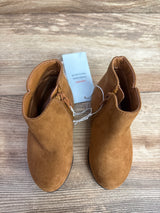 NEW Cat & Jack Penelope Zipper Booties Cognac sz 6c