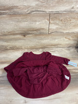 NEW Cat & Jack 2pc Polka Dot Waffle Knit Dress & Bloomers Set Burgundy sz 18m