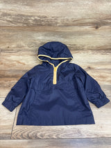Old Navy Half-Zip Anorak Rain Jacket Navy sz 18-24m