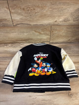 Hone Baby Disney Mickey Mouse Varsity Jacket Black sz 4-5T
