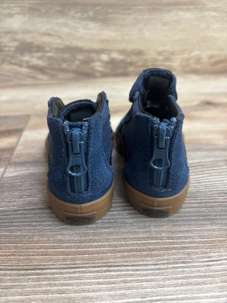 Van Sk8-Hi Zip Shoe Navy Blue sz 4.5c - Me n Mommy To Be