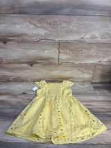 NEW Knit Works Eyelet Dress Yellow sz 3T