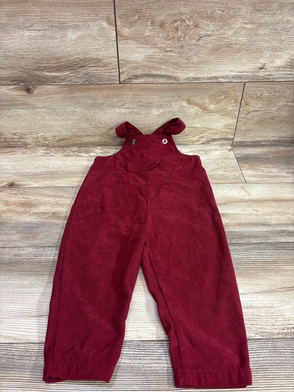 Shein Corduroy Overalls Red sz 18-24m