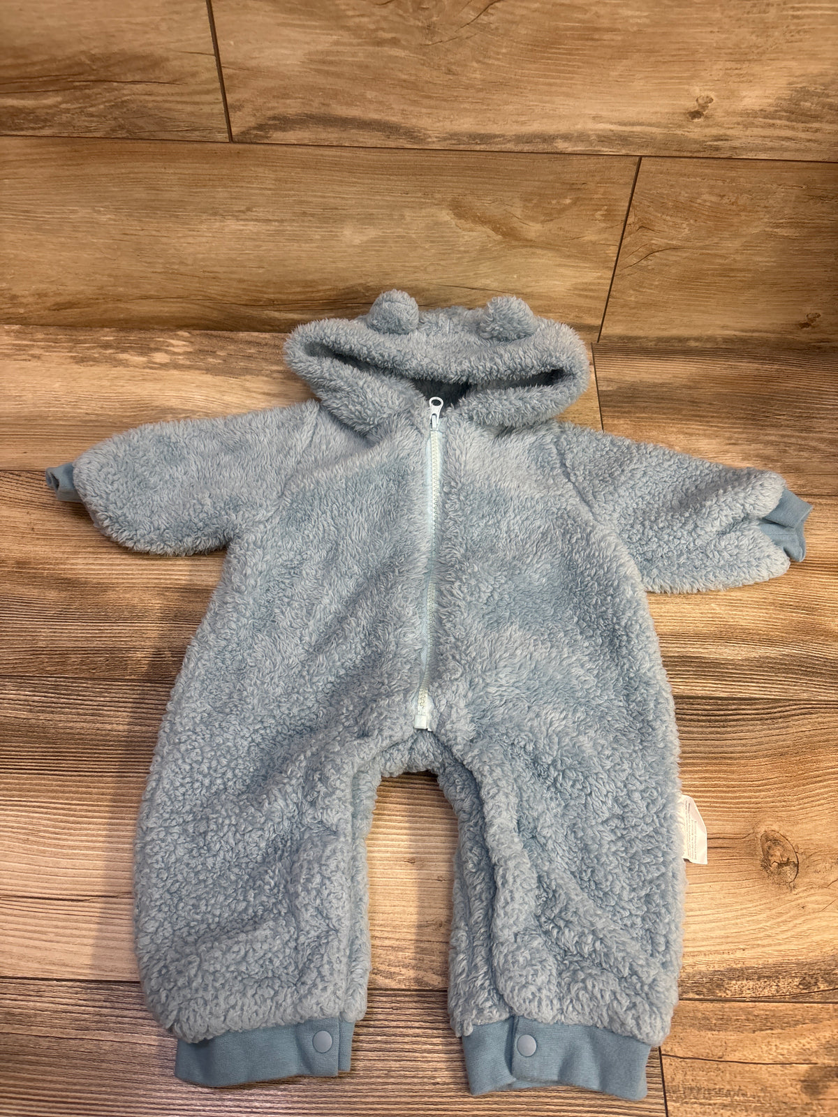 Sherpa Hooded Coverall Blue sz 3-6m