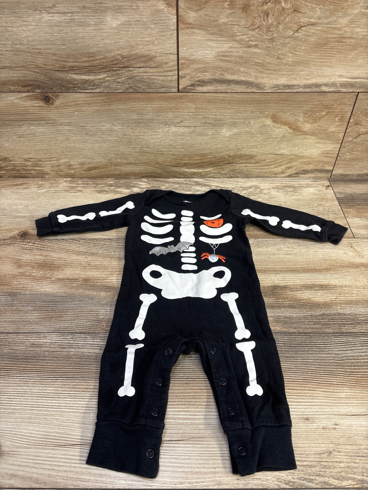 Carter's Skeleton Coverall Black sz 6m
