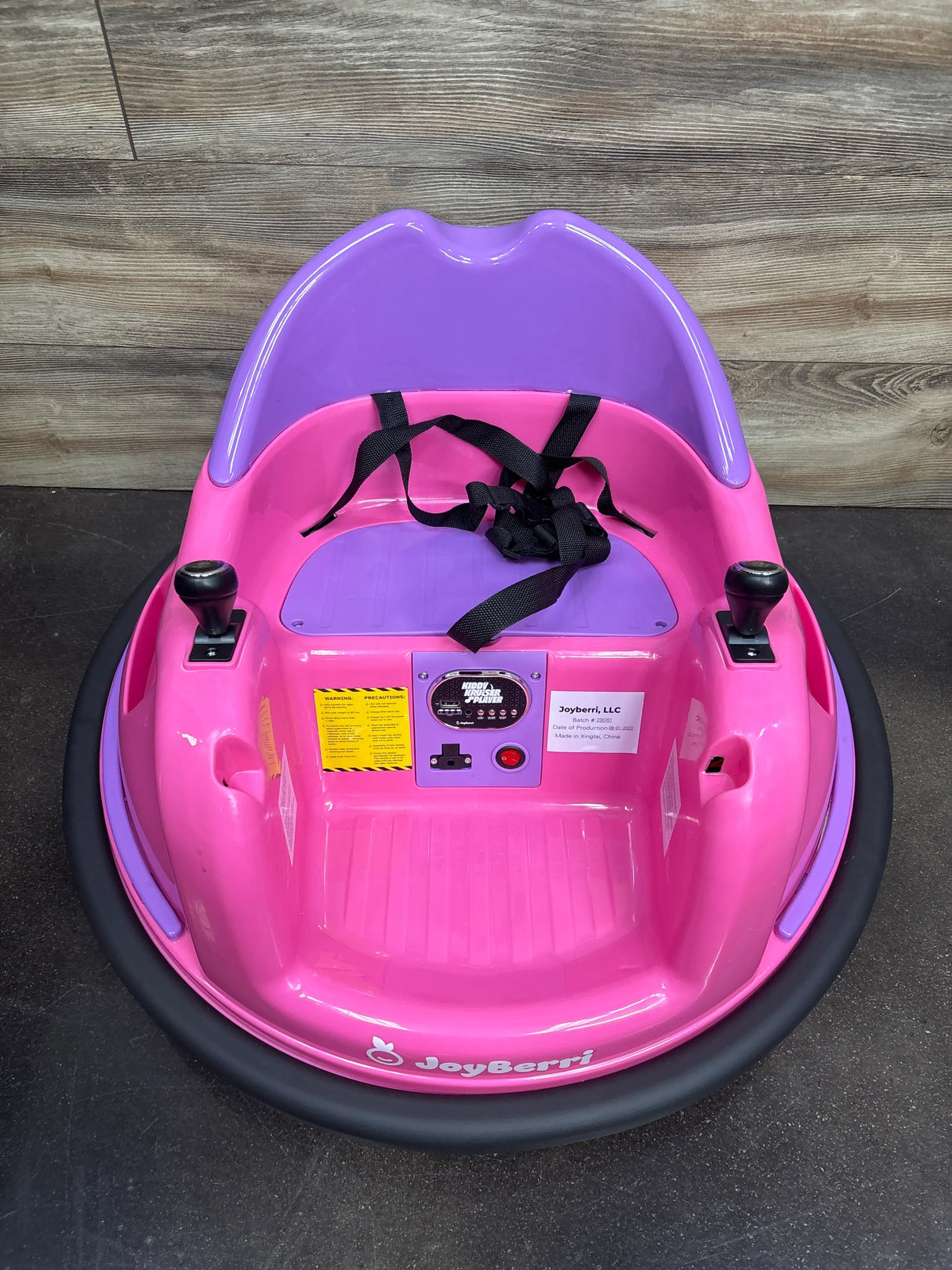 NEW JoyBerri Kiddy Kruiser 6V Bumper Car, Pink