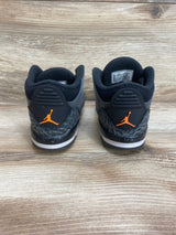 Air Jordan 3 Retro TD 'Fear' 2023 Sneakers sz 10c