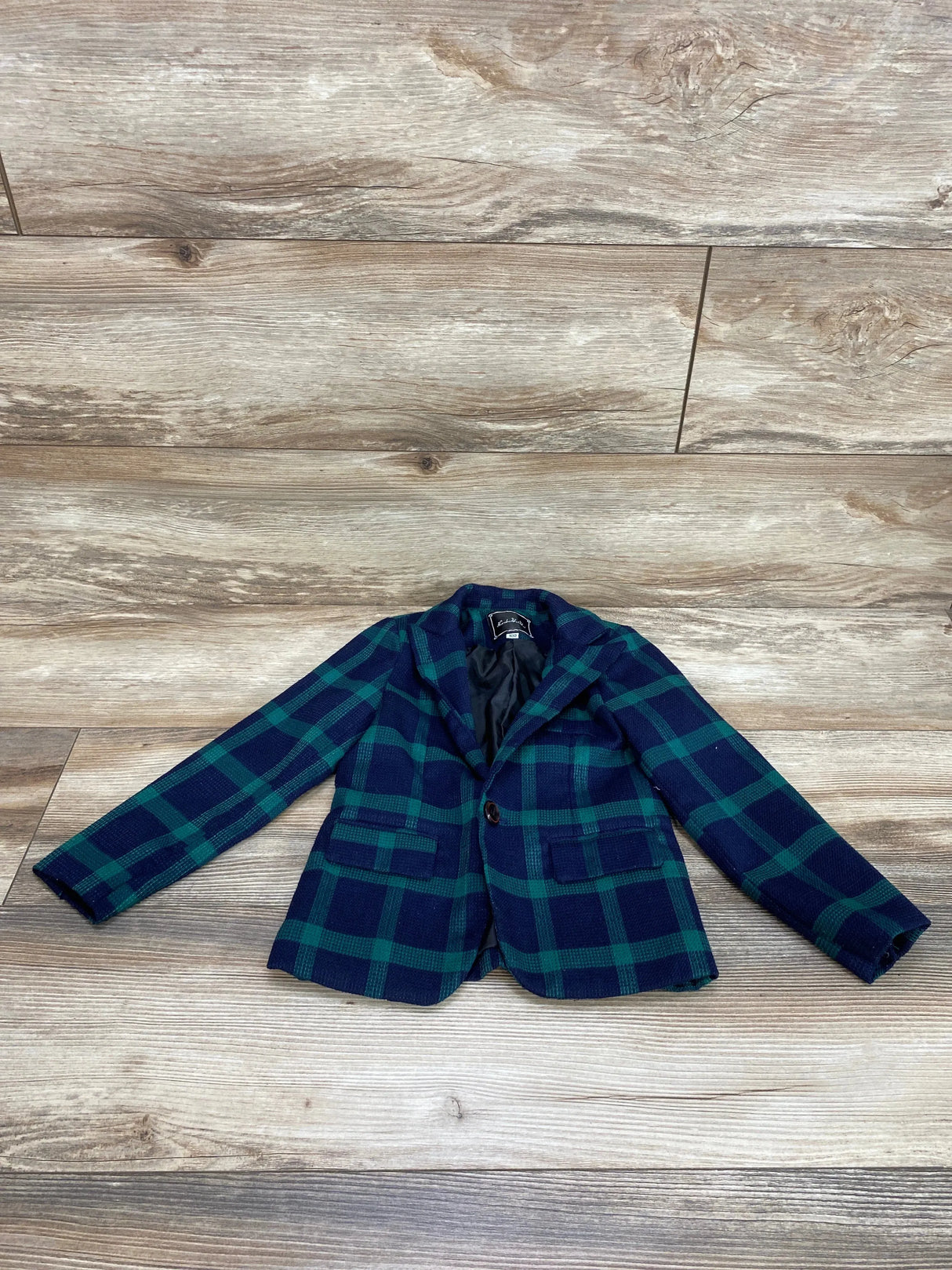 Luobo BeiBei Plaid Green/Navy Blazer sz 3T