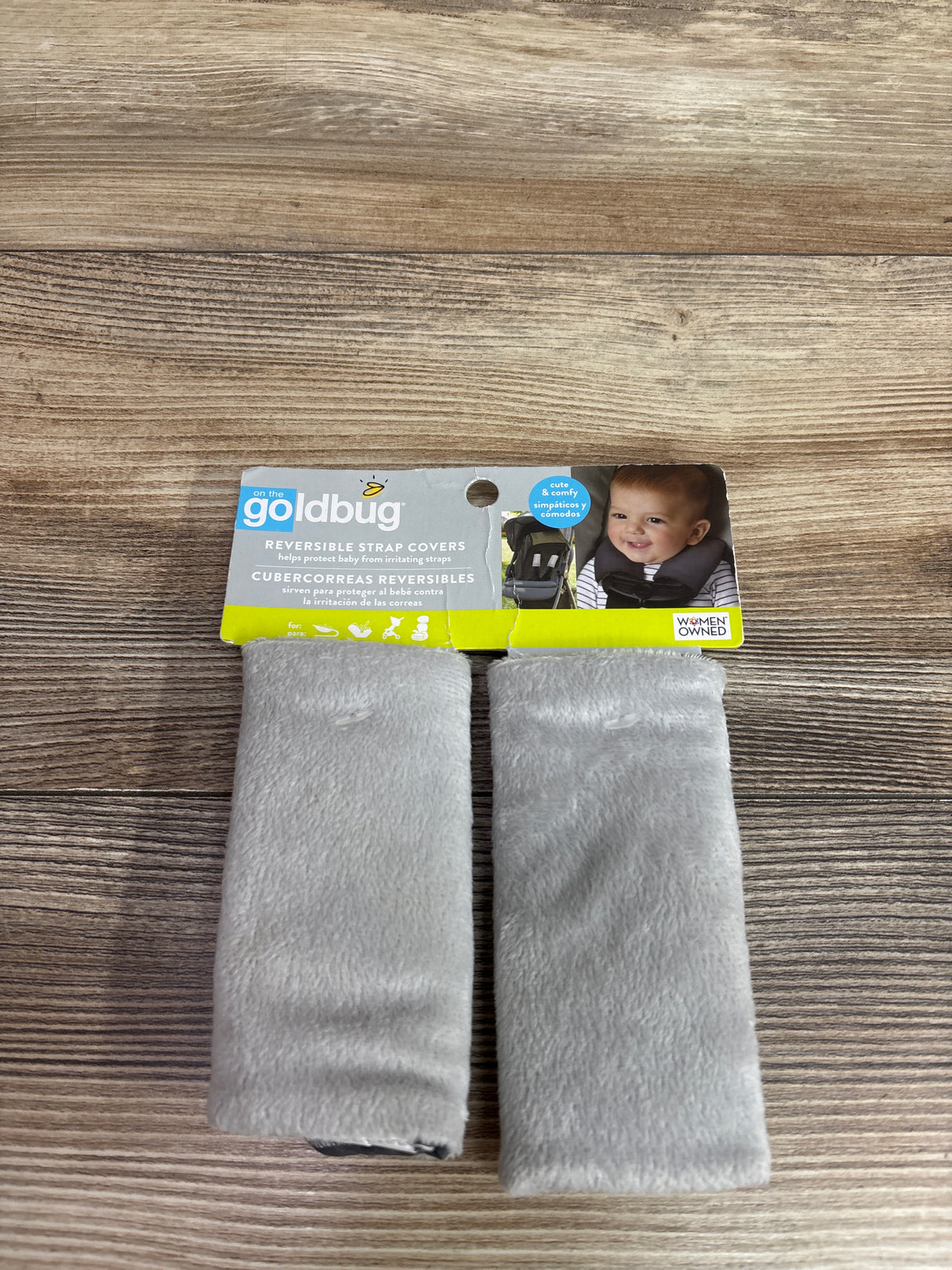 NEW Goldbug Reversible Strap Covers in Grey