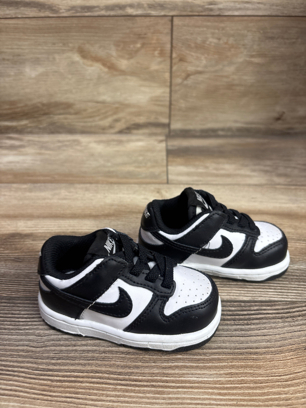 Nike Dunk Low TD 'Black White' Sneakers sz 4c