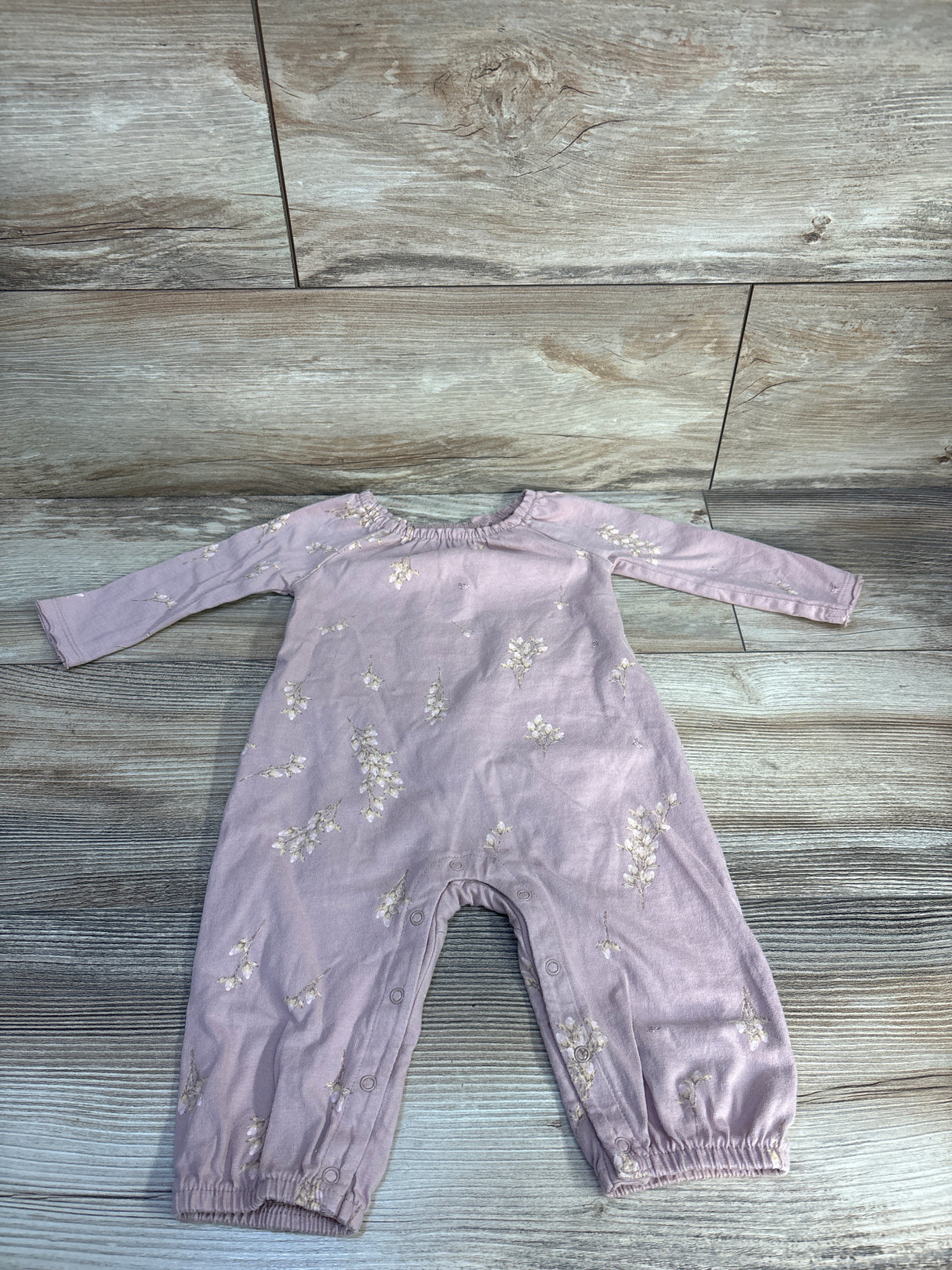 Burt's Bees Baby Floral Coverall Pink sz 3-6m