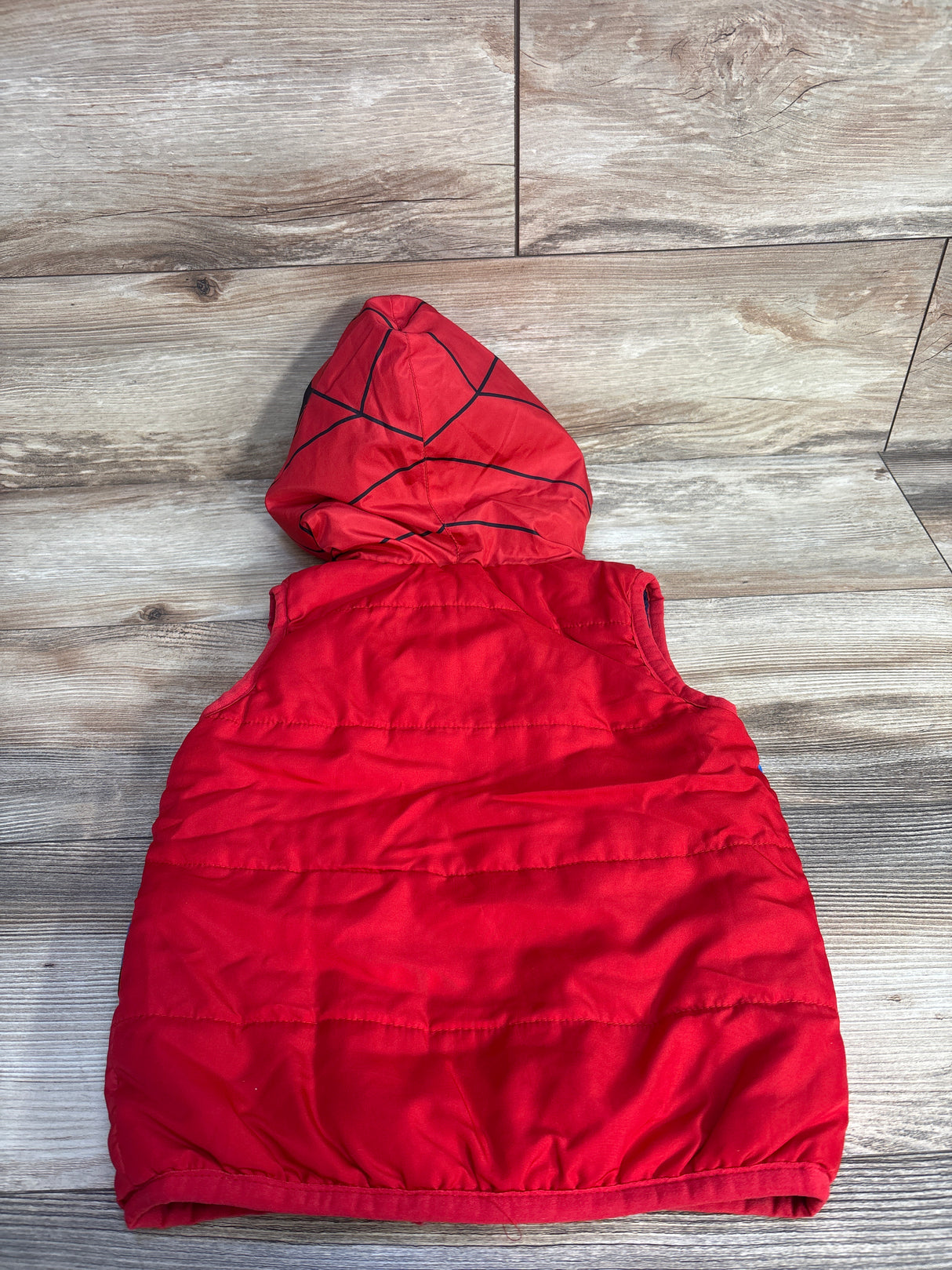 Marvel Spiderman Sleeveless Puff Vest Red sz 5T