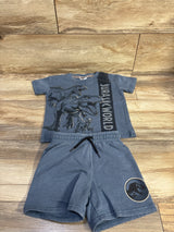Jurassic World 2pc Shirt & Shorts Set Blue sz 2T