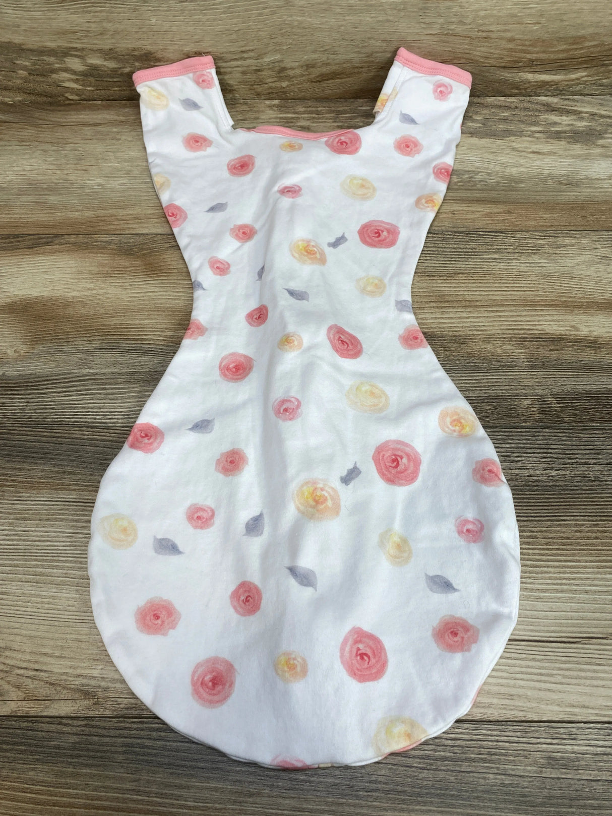 Amazing Baby Floral Transitional Swaddle Sack White sz 0-3m