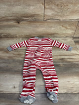 NEW Burt's Bees Striped Sleeper White sz 3-6m