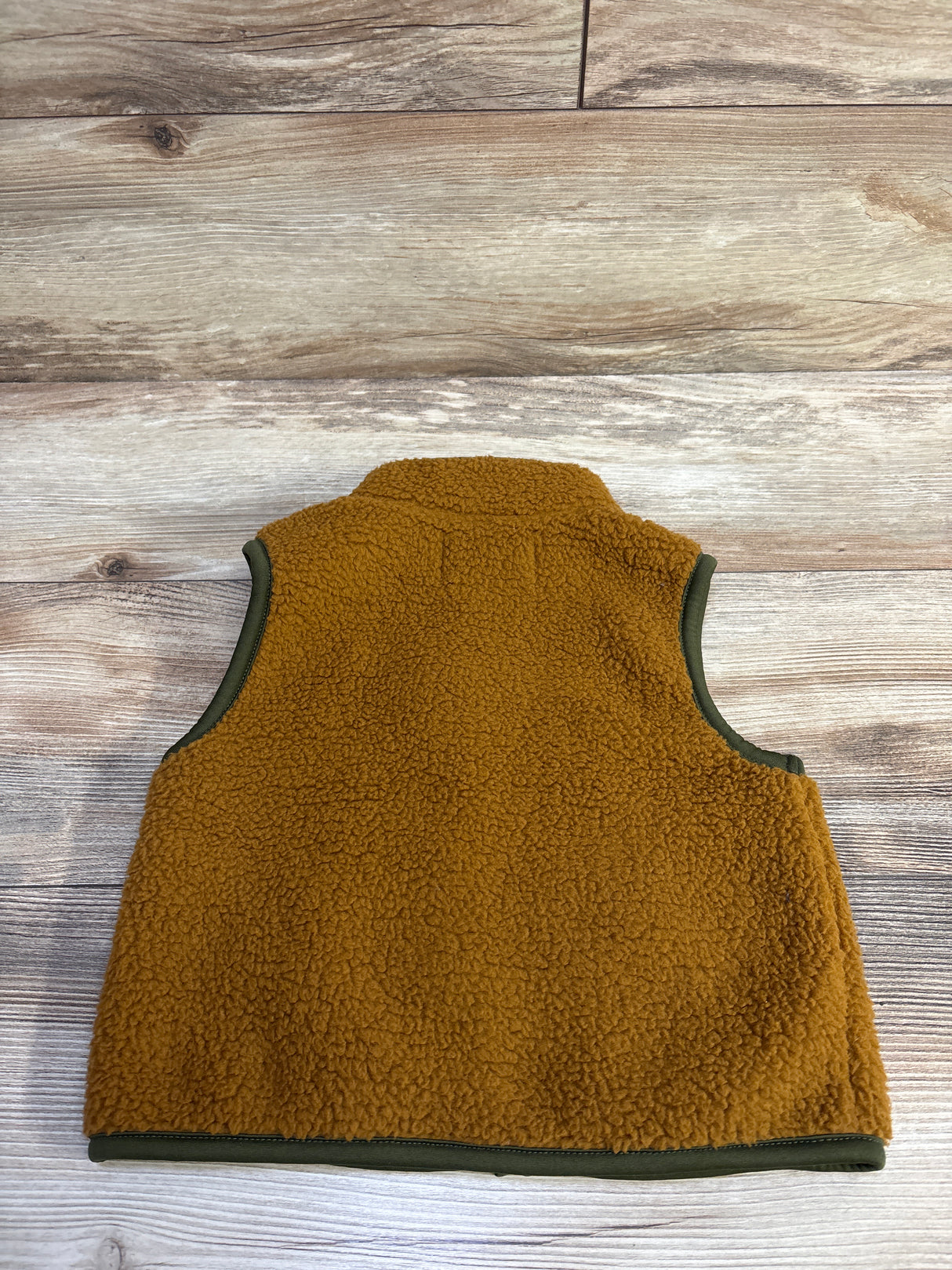 Old Navy Sherpa Full-Zip Vest Brown sz 18-24m