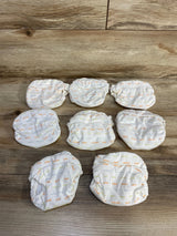 gDiapers Cloths Diapers Ivory Words 8pk sz Newborn - Me n Mommy To Be