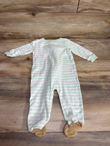 Koala Baby Striped Sleeper White sz 9m