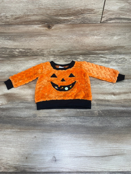 Baby Starters Plush Pumpkin Sweatshirt Orange sz 3m - Me n Mommy To Be