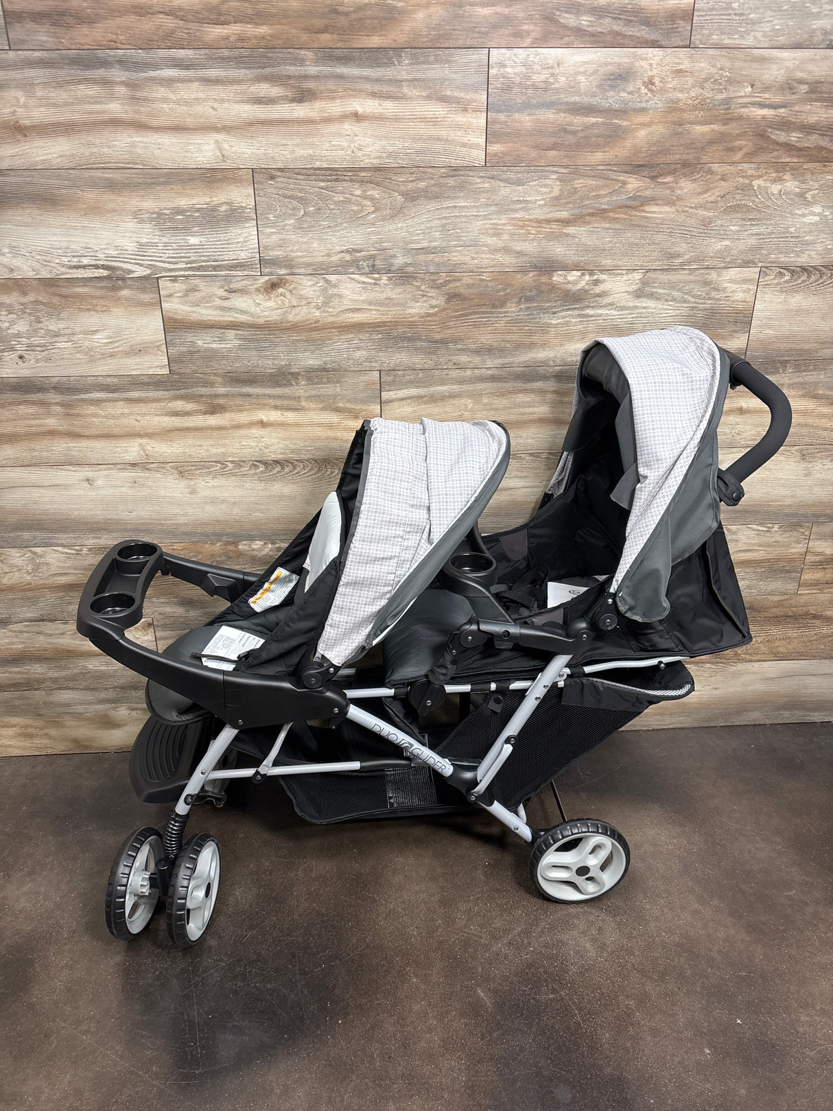 NEW Graco DuoGlider Click Connect Double Stroller in Glacier