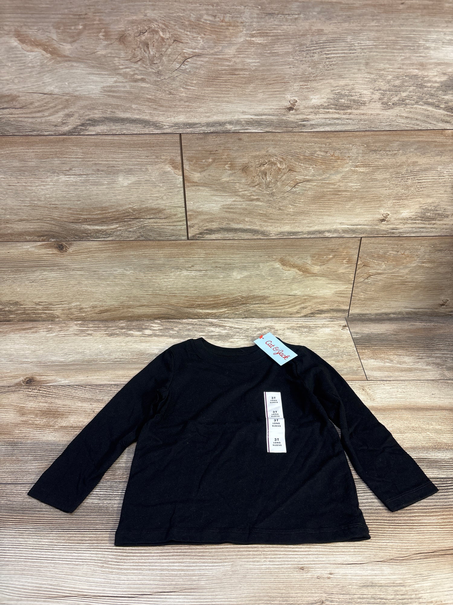 NEW Cat & Jack Long Sleeve Shirt Black sz 3T