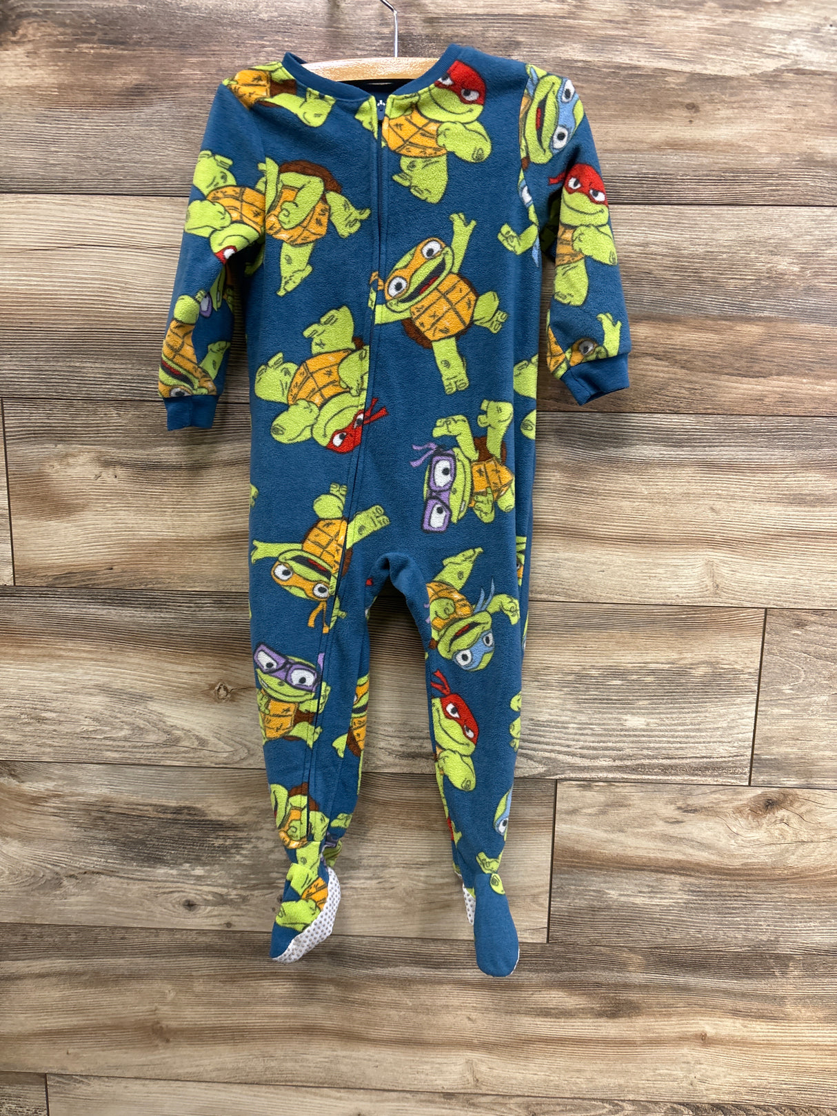 Teenage Mutant Ninja Turtles Blanket Sleeper Blue sz 3T