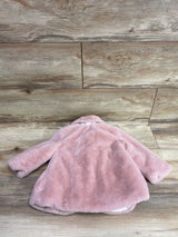 Mayoral Faux Fur Coat in Petal Pink sz 6-9m