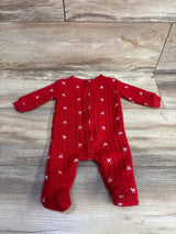 Kyle + Deena Bow Ribbed Coverall Red sz 0-3m