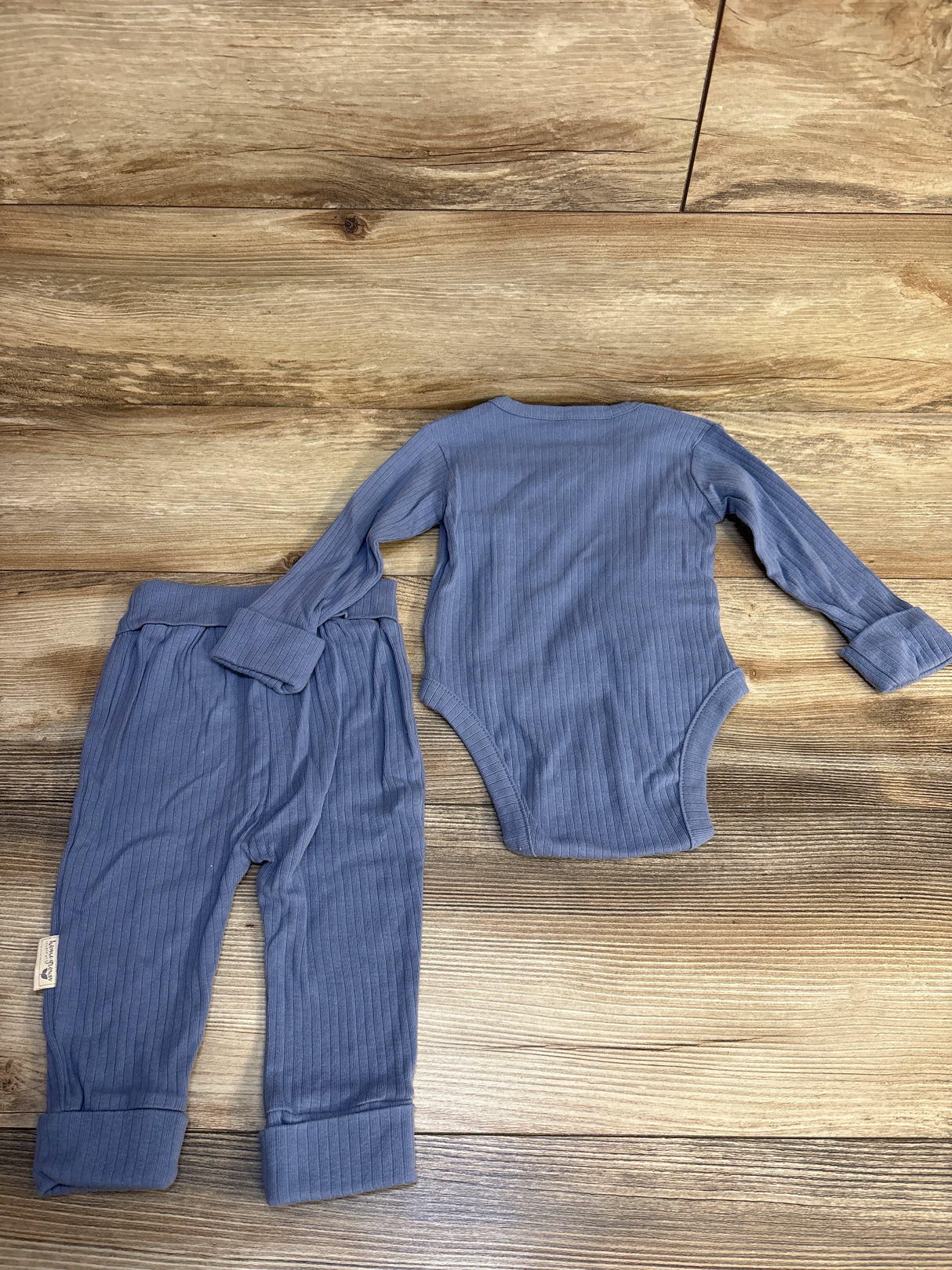 NEW Homegrown Baby 2pc Kimono Set Blue sz 12-18m