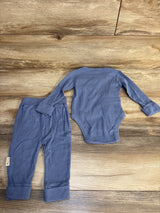 NEW Homegrown Baby 2pc Kimono Set Blue sz 12-18m