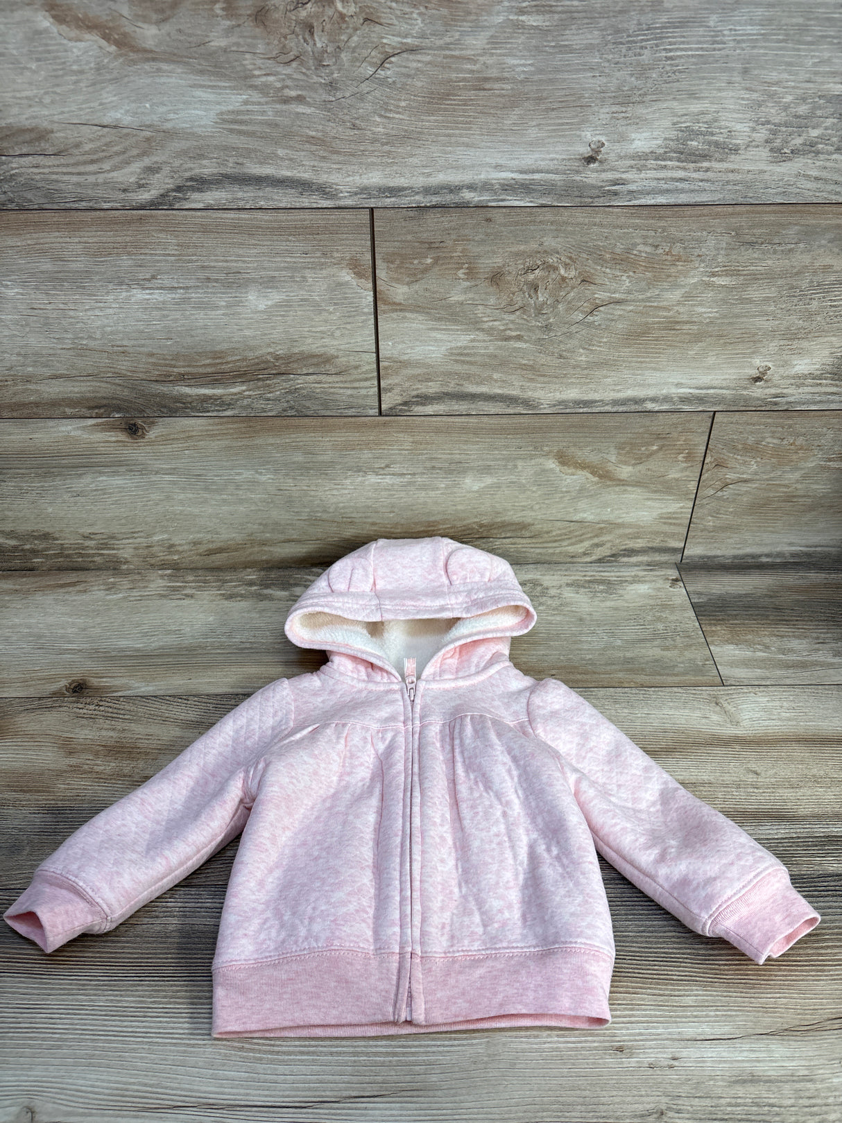 Simple Joys Fleece Lined Zip-Up Jacket Pink sz 12m