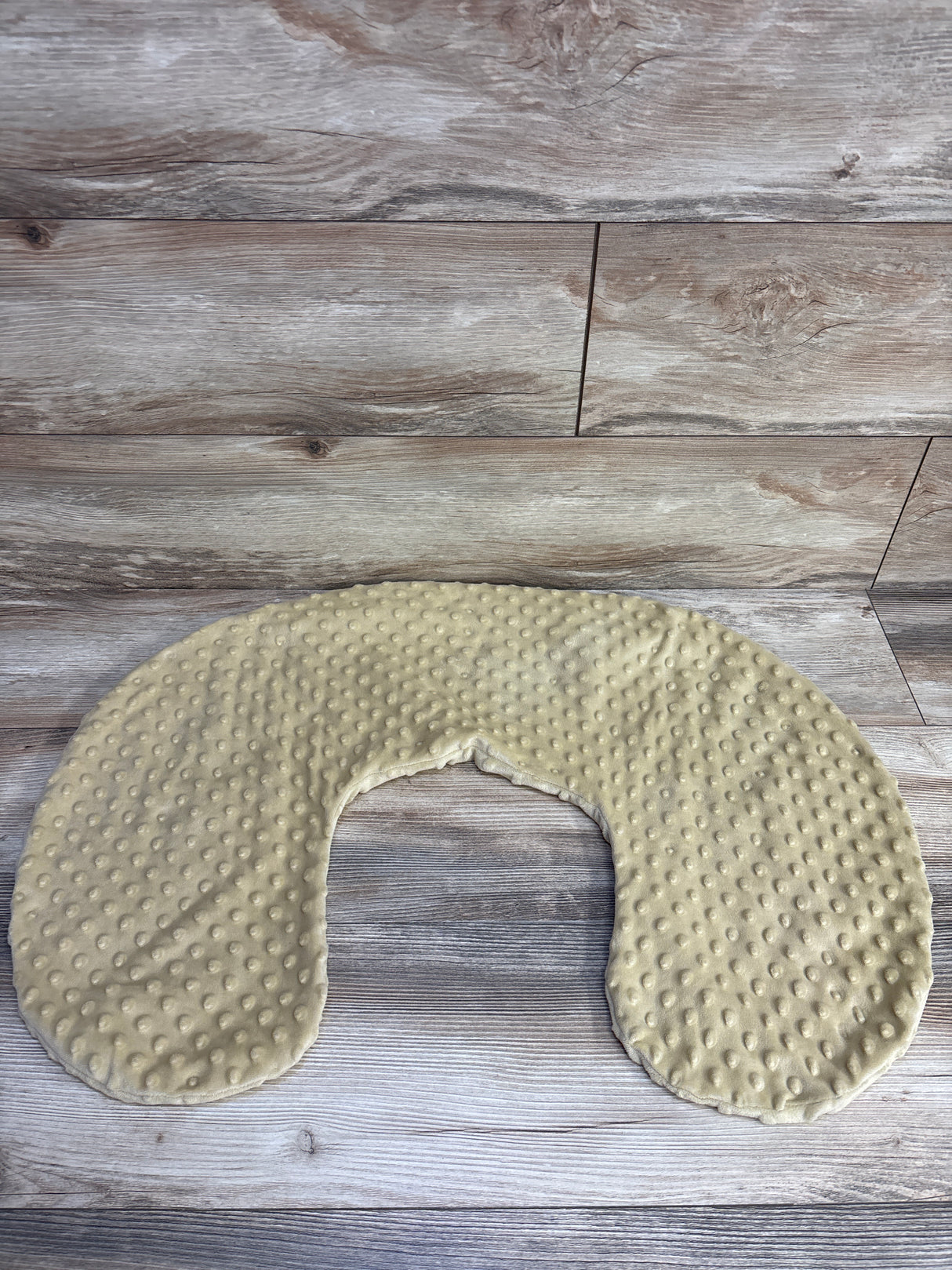 Nursing Pillow Cover in Camel Minky Dot
