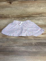 Cat & Jack Floral Drawstring Skort White sz 12m