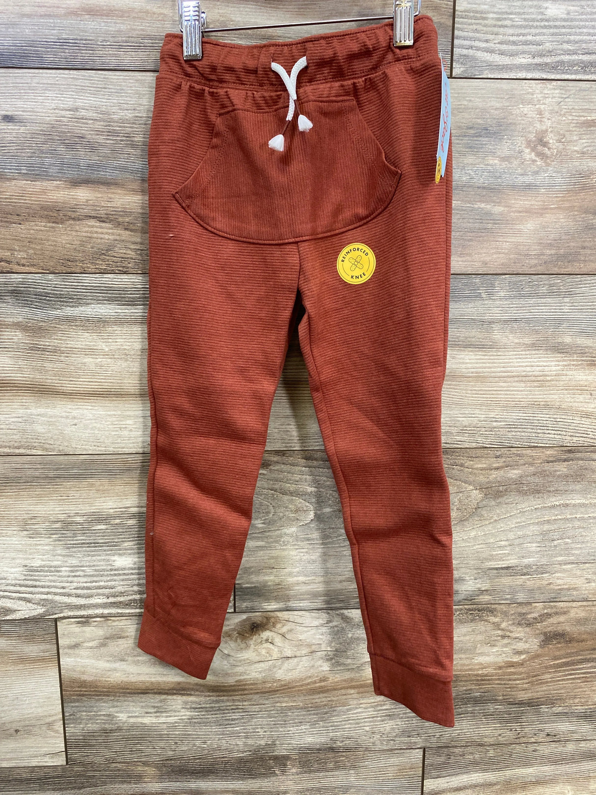 NEW Cat & Jack Ottoman Knit Joggers Fiery Brown sz 5T