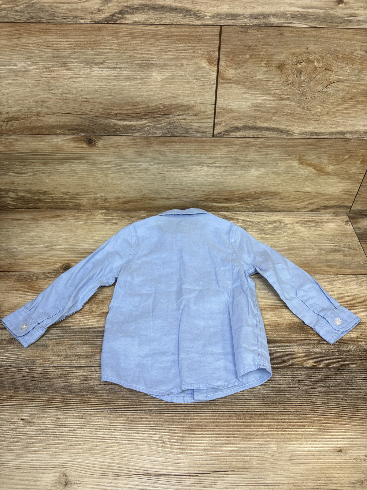 Cat & Jack Long Sleeve Button Up Shirt Blue sz 18m