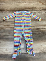 Primary Striped Sleeper White sz 6-9m