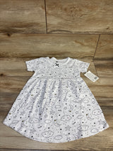 NEW Hudson Baby Cloud and Moon Print Dress White sz 3T