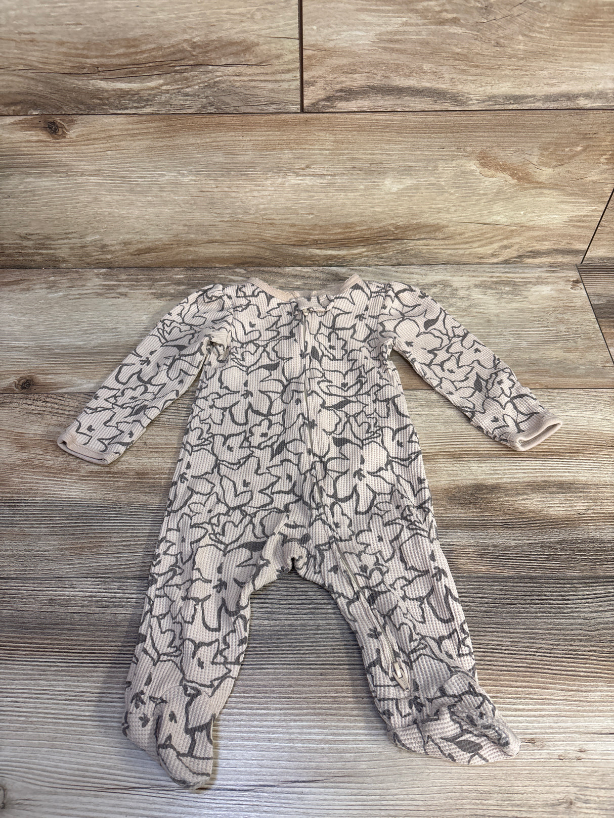 Carter's Waffle Knit Sleeper Beige sz 3m