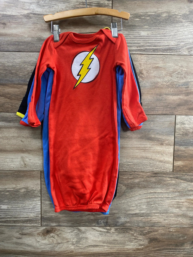 DC Justice League Red 3pk Gowns sz 0-6m - Me 'n Mommy To Be