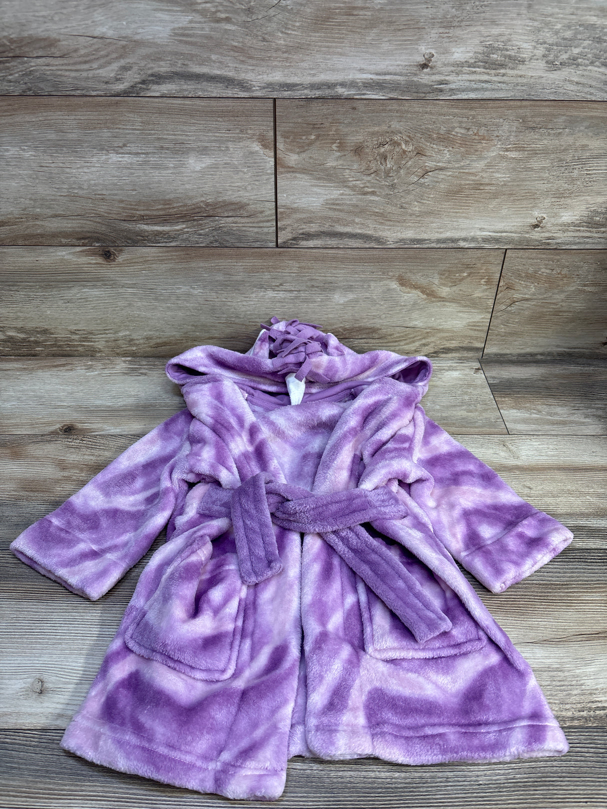 Cat & Jack Plush Unicorn Robe Purple sz 2/3T