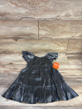 NEW Wonder Nation Flutter Sleeve Metallic Dress Silver sz 3T