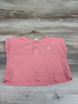 Baby Gap Ribbed Henley Shirt Pink sz 3-6m