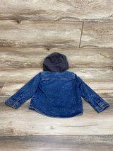 Wonder Nation Soft Knit Denim Hoodie Blue sz 4T