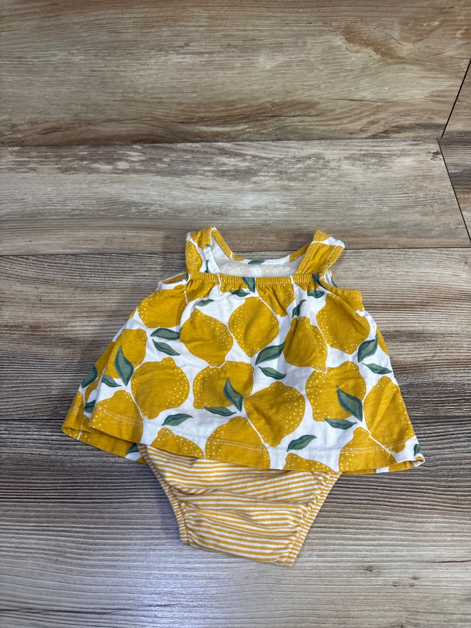 Just One You Lemon Bodysuit Dress Yellow sz 3m