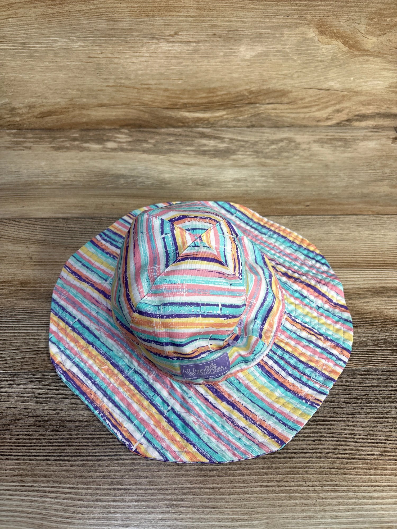 UV Skinz Reversible Bucket Hat Floral/Striped sz 5T