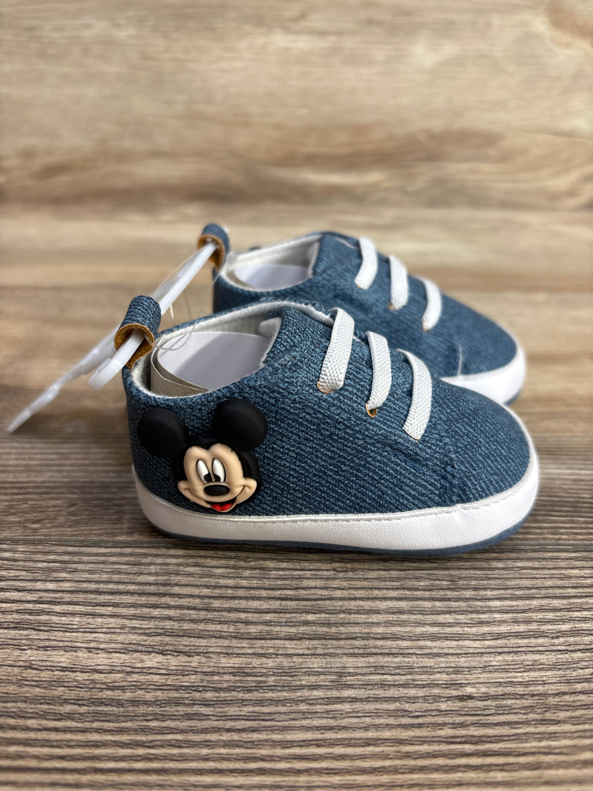 NEW Disney Baby Mickey Mouse Soft Sole Shoes Blue sz 1/2c